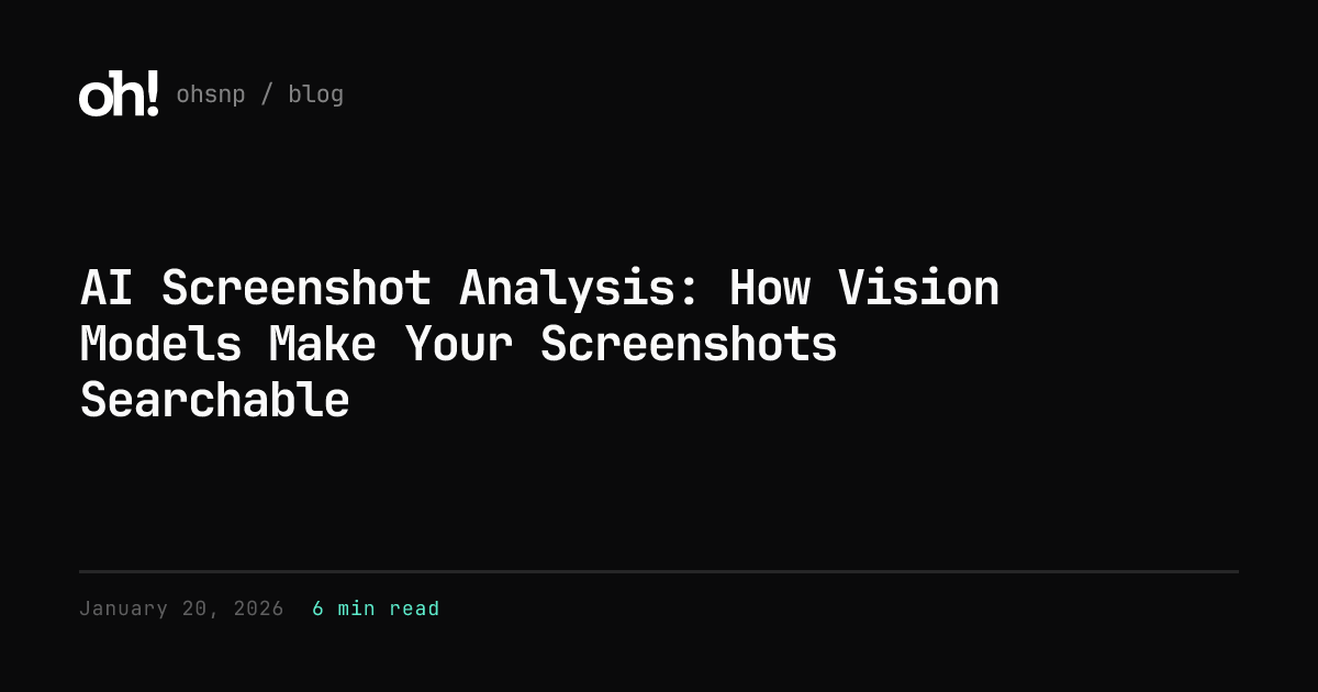 AI Screenshot Analysis: How Vision Models Make Your Screenshots ...